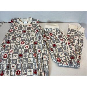Hanna Andersson Adult Size‎ S Pajamas, Set Top & Bottoms Star Wars/Christmas